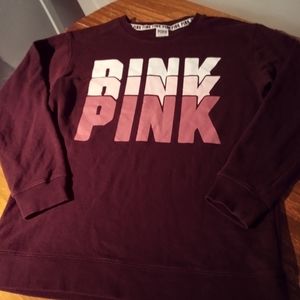 Victoria's Secret PINK burgundy sweatshirt